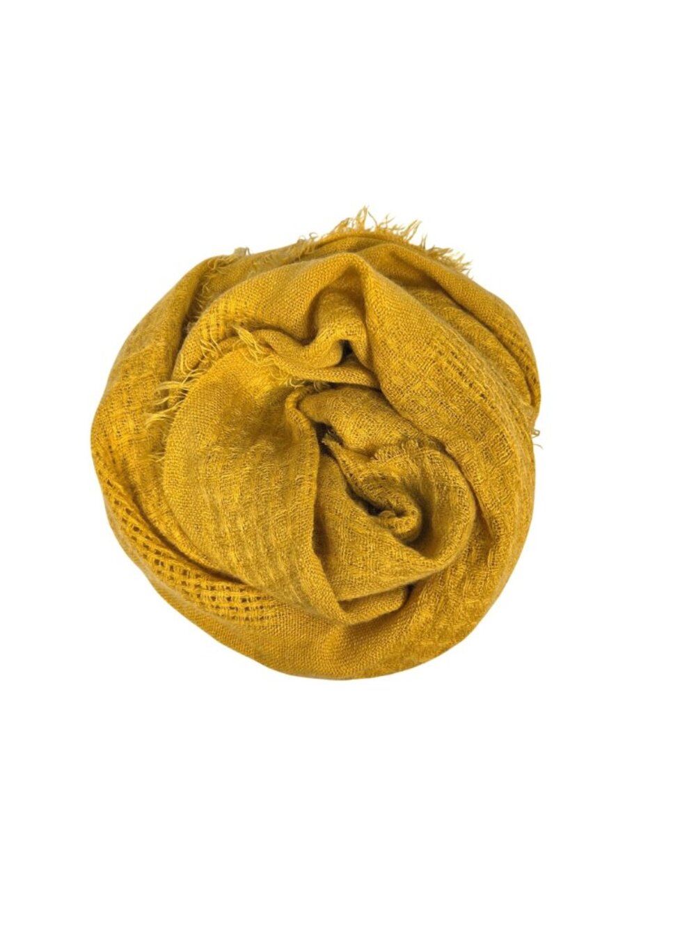 Cozy Mustard Yellow Scarf Lightweight Open & Closed Weave (Mix & Match 3/$15) - Picture 2 of 7